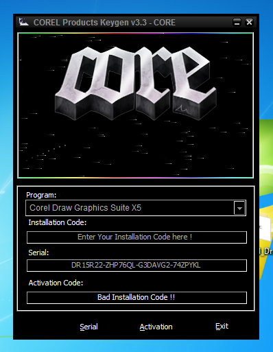 CorelDRAW Graphics Suite X5 only keygen - Ключи, активаторы. - Программы -