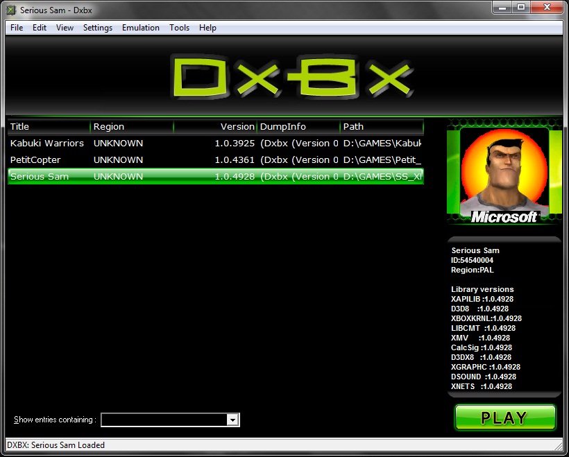 Эмулятор XBOX - DXBX
